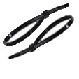 Abrazadera plastica 150×3.6 negra 100 unid