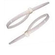 Abrazadera plastica 150×3.6 blanca 100 unid