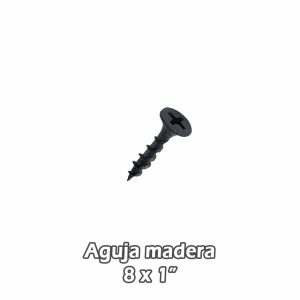 Torn aguja madera Negro 8 x 1