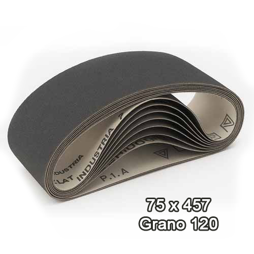 Banda Tela Ox Al mad Fenob 75 X 457 Gr 120