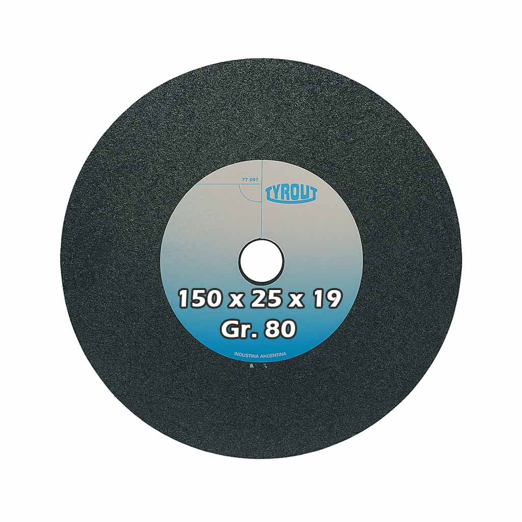 Rueda recta widia 150 x 25 x 19 g80