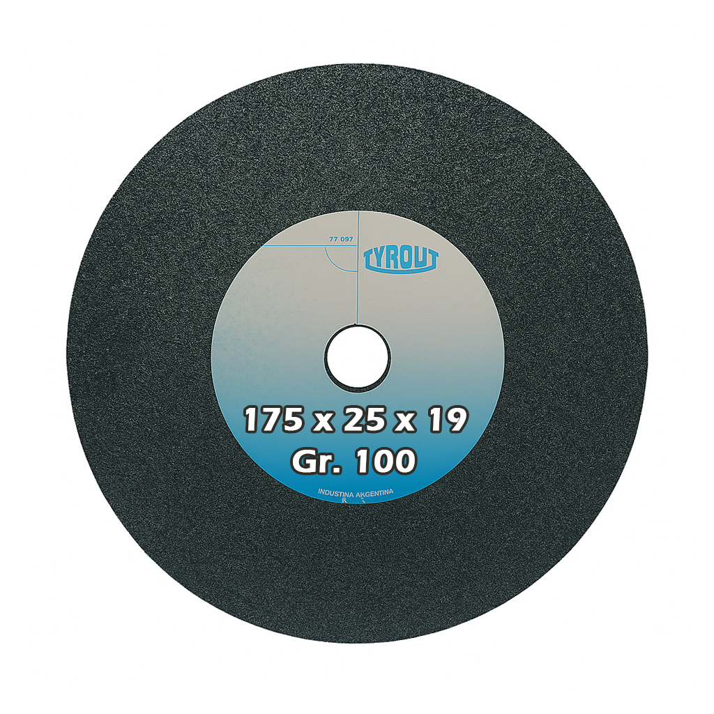 Rueda recta widia 175 x 25 x 19 g100