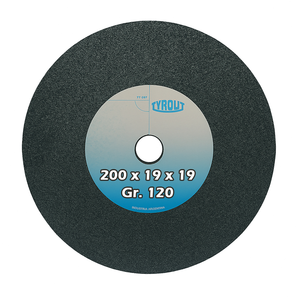 Rueda recta widia 200 x 19 x 19 g120