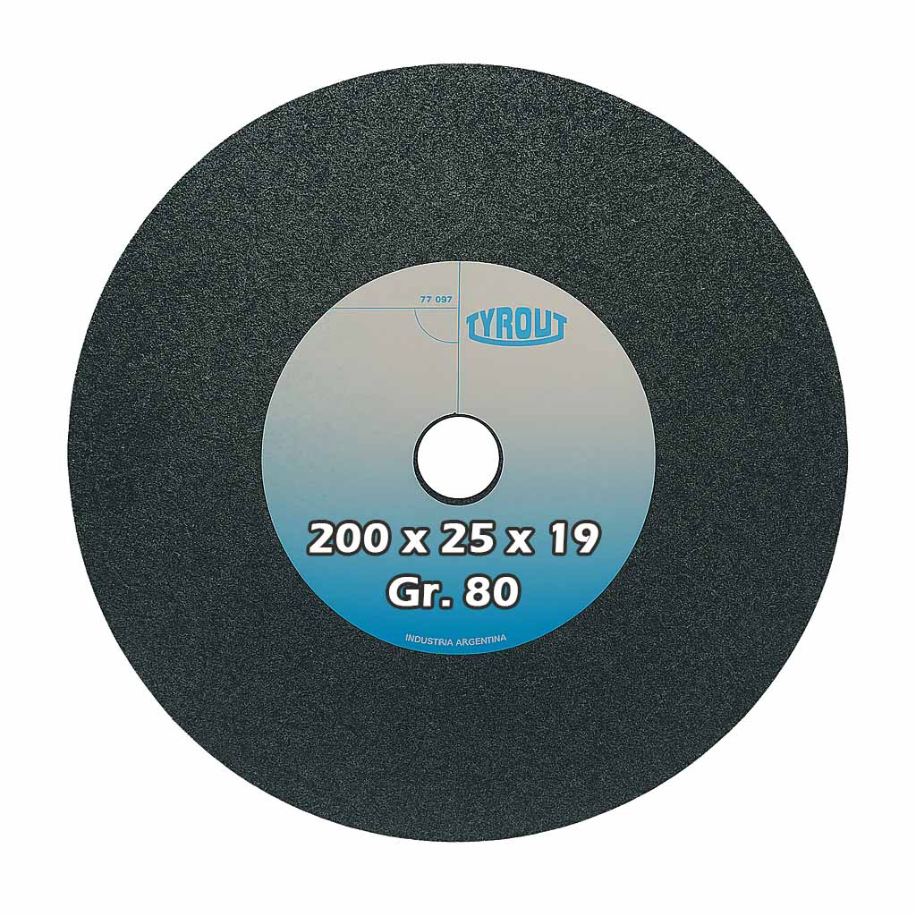 Rueda recta widia 200 x 25 x 19 g80