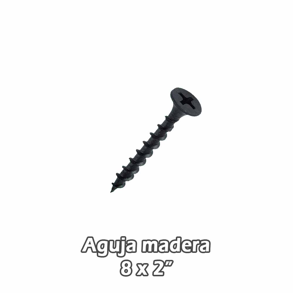 Torn aguja madera Negro 8 x 2