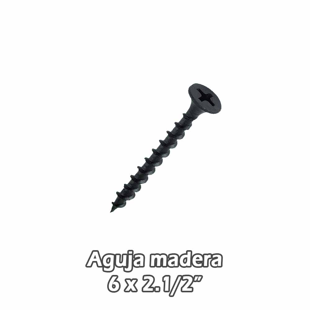 Torn aguja madera Negro 6 x21/2