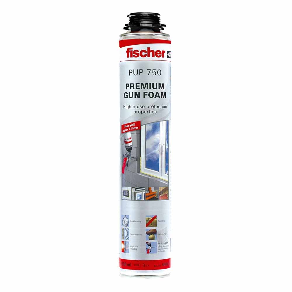 Espuma Poliuretano expan p/pistola Fischer PUP750