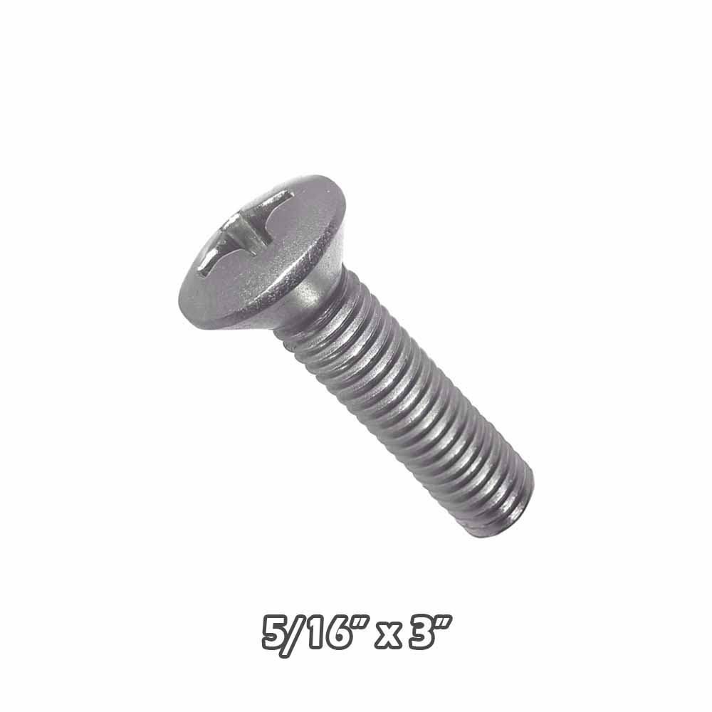 Torn c/gota inox 5/16 x 3