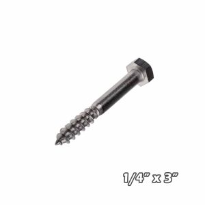 Tirafondo inox 1/4x 3