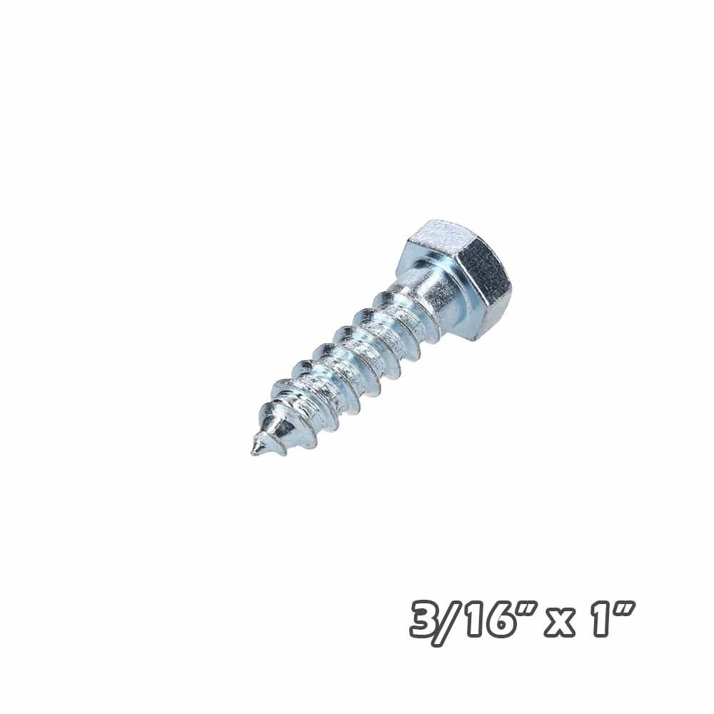 Tirafondo Zinc 3/16×1