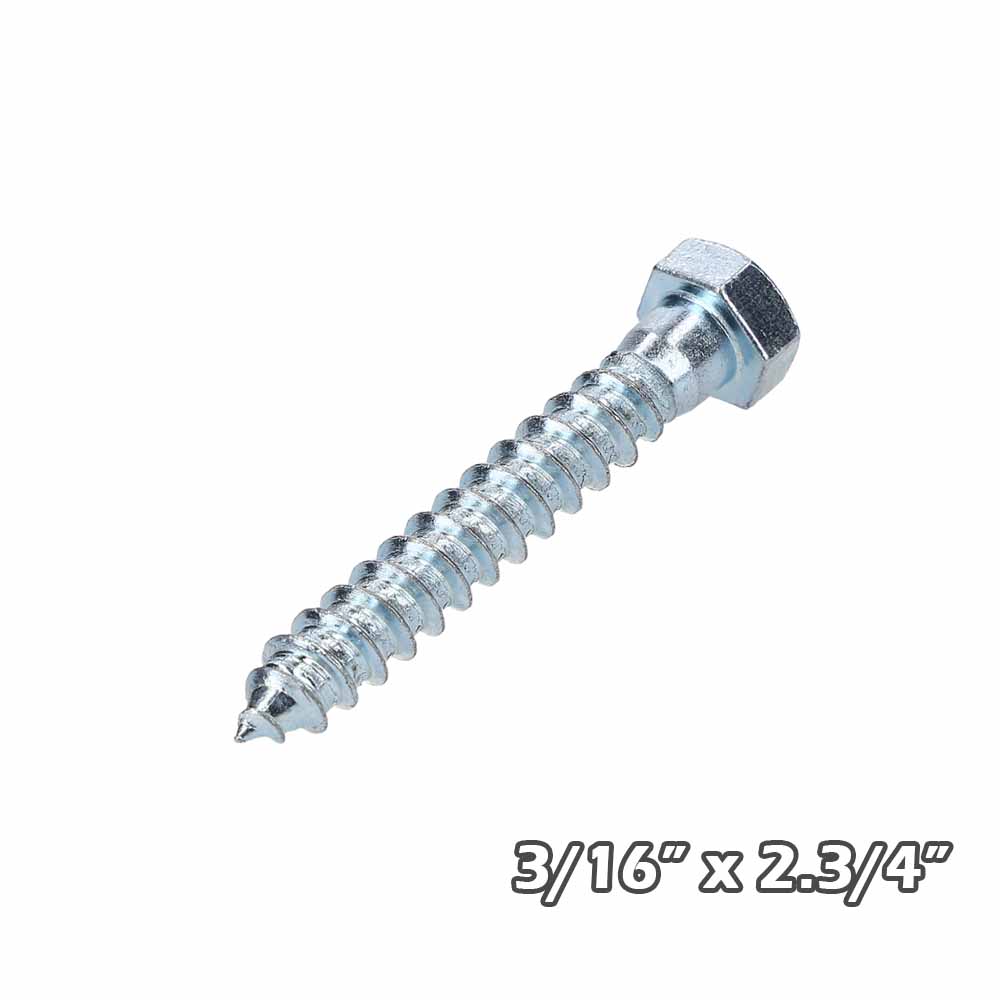 Tirafondo Zinc  3/16×2.3/4