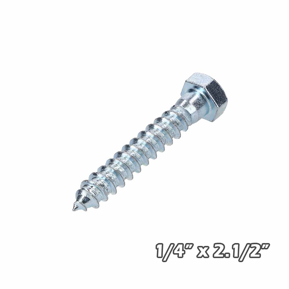 Tirafondo Zinc 1/4×2.1/2