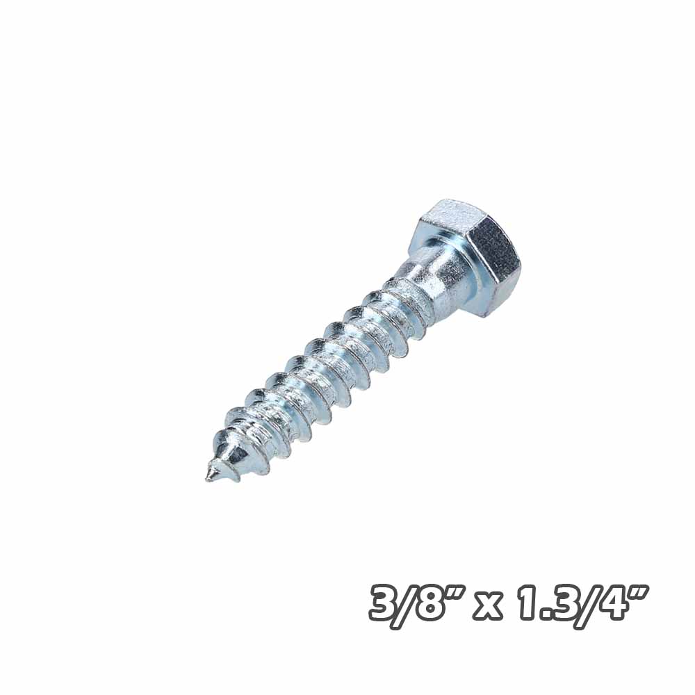 Tirafondo Zinc 3/8×1.3/4