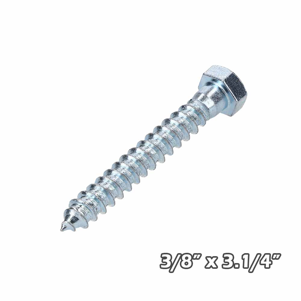 Tirafondo Zinc 3/8×3.1/4