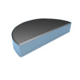 Chaveta 1/2 luna DIN 6888 5×7.5×19