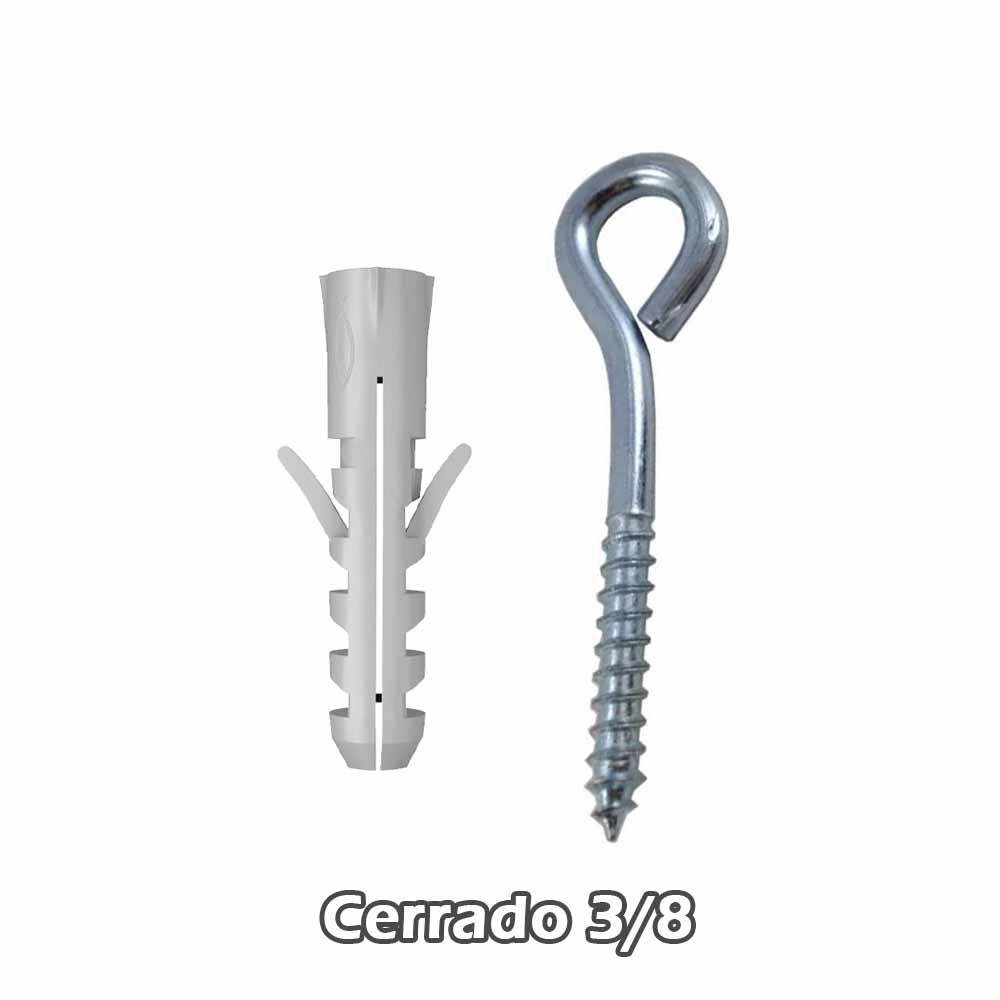 Piton Zinc 3/8 Cerrado c/taco
