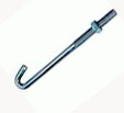 Gancho p/techo  1/4 x 160 mm tipo baston