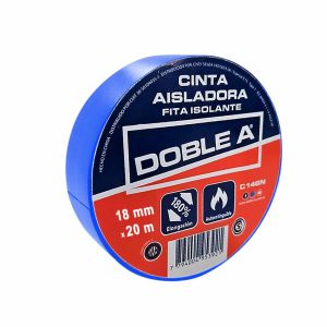 Cinta aisladora pvc x 20 m azul