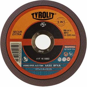Disco corte 7″ x 1.6 Tyrolit