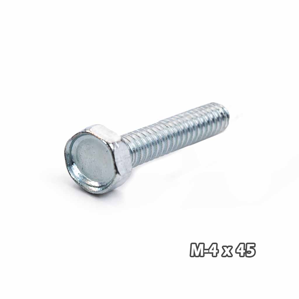 Torn c/hexag Zinc M4 x 45