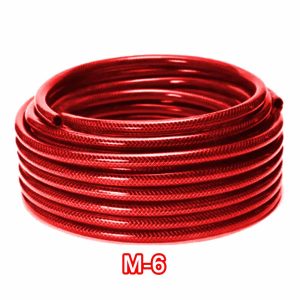 Manguera roja trenzad M6