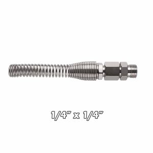 Terminal c/resorte p/manguera espiral 1/4×1/4
