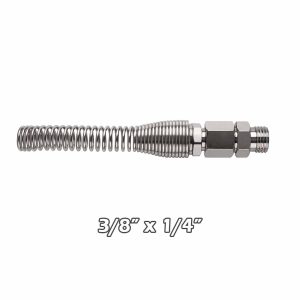 Terminal c/resorte p/manguera espiral 3/8×1/4