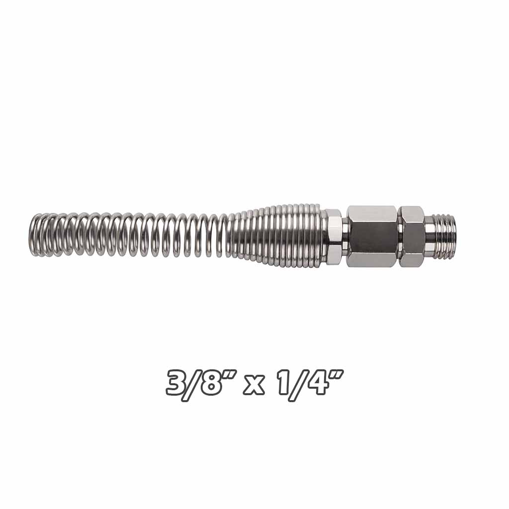 Terminal c/resorte p/manguera espiral 3/8×1/4