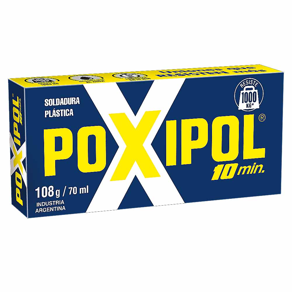Poxipol gris 10 min mediano 70 ml / 108 grs
