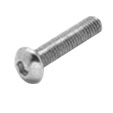 Allen c/boton inox 1/4 x 1.3/4