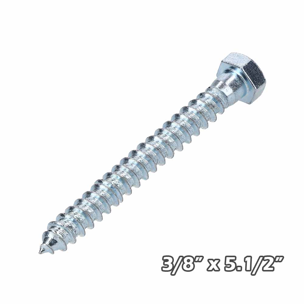 Tirafondo Znc 3/8 x 5.1/2
