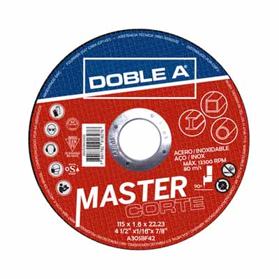 Disco corte “AA”  4 1/2″ x 1,6 Master