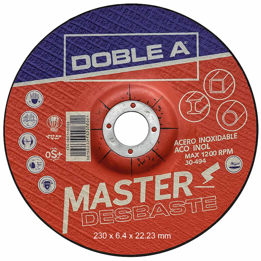 Disco Desbaste “AA” 9″ x 6,4 Master