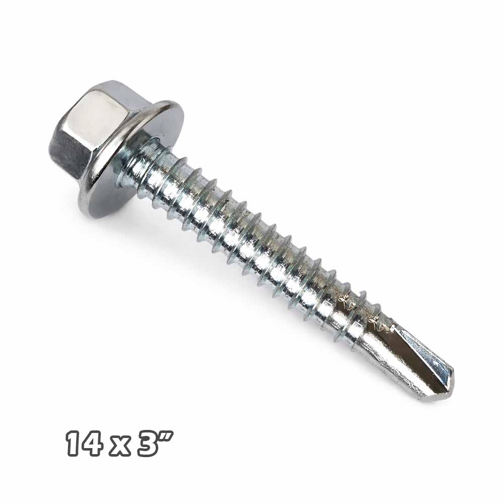 Autoperforante hexag 14 x 3″ sin arandela
