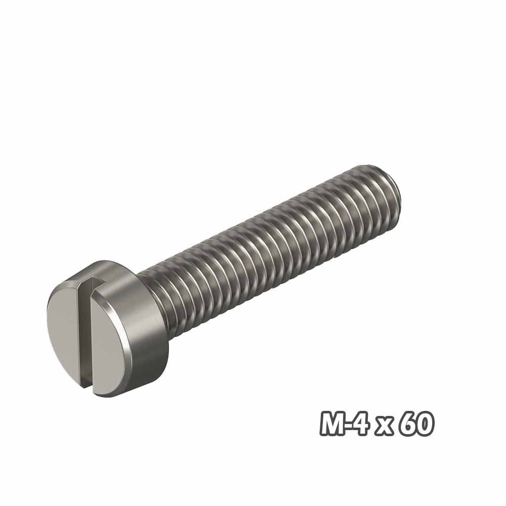 Torn c/cil Zinc M4 x 60