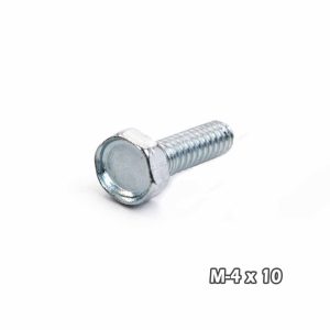 Torn c/hexag Zinc M4 x 10