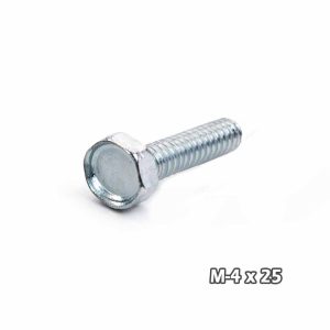Torn c/hexag Zinc M4 x 25